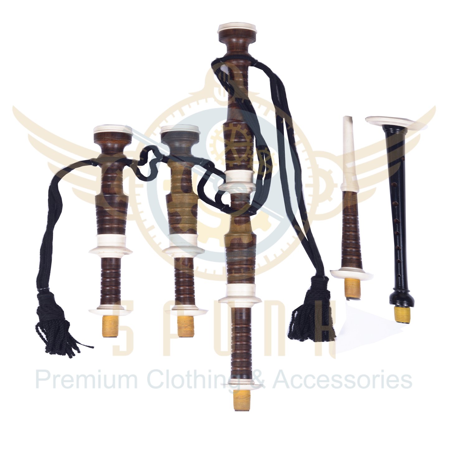 BAGPIPES Highlander Scottish Black Watch Weathered Rosewood With Carry