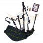 BAGPIPES Highlander Scottish US Army Rosewood With Tutor Book Carry Bag Practice Chanter