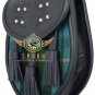 Premium - Black Leather - Gunn Ancient Tartan Scottish KILT SPORRAN Chain Strap