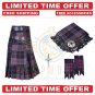 Scottish Spirit of Bruce Tartan Utility Kilt For Men With Free Accessories