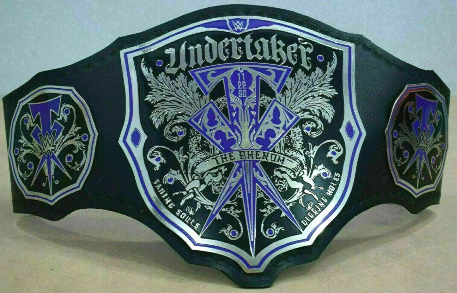 WWE WWF UNDERTAKER PHENOM WRESTLING Championship belt Adult size Replica