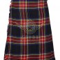 Men's Scottish Black Stewart 8 yard kilt Traditional Black Stewart Fabric kilt Deal