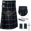 Men's Scottish Mackenzie 8 Yard KILT Traditional kilt - Sporran - Flashes - kilt Pin