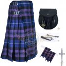 Men's Scottish Pride of Scotland 8 Yard KILT Traditional Tartan kilt - Sporran - Flashes - kilt Pin