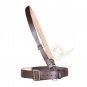 Men's Sam Browne Genuine Leather belt - Shoulder Strap with Sword Frog for Belt