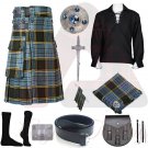 Men's Scottish Anderson Utility Kilt 2 Cargo pockets Tartan Utility kilt Package Men's Scottish Anderson Utility Kilt 2 Cargo pockets Tartan Utility kilt Package