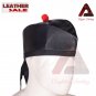 SCOTTISH Military Piper GLENGARRY Kilt CAP/Hat 100% Black Real Leather Cap
