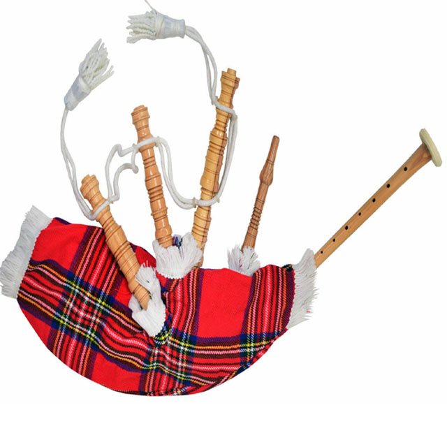Child Bagpipe Royal Stewart Bag Cover Kids Toy Bagpipe/Junior Playable Bagpipes 