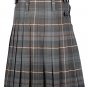 Men's Scottish Highland Traditional Mackenzie weathered Tartan 8 yard Kilt With Accessories