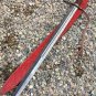 Custom Handmade Cross Sword Hand Forged Damascus Steel With Leather Sheath GIFT