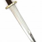 10 Century Full Tang High Carbon Trondheim Viking Sword w/ Fur Leather Sheath