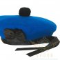 Scottish Tam O Shanter Royal Blue Hat Military Bonnet Beret Balmoral Scott's Cap