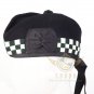 Scottish Military PIPER HAT 100% Black WOOL GLENGARRY Green & White DICED HAT Scott Hat