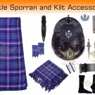 Men's Scottish Masonic Tartan 8 yard Kilt, Highland Wedding Kilts & Accessories