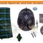 Scottish Campbell Ancient 8 yard Kilt Men's Traditional Highland 8 yard kilt Set