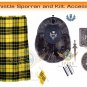 Scottish Macleod of Lewis 8 yard Kilt Men's Traditional Highland 8 yard kilt Set
