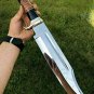 Beautiful D2 Steel Custom Handmade 18" Buffalo Horn Handle Bowie Knife