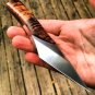 Handmade D2 Steel Blade, Wood Handle Kiridashi Knife, best for survival,
