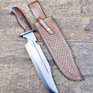 15" CUSTOM HANDE MADE D2 TOOL STEEL HUNTING FULL TANG BOWIE KNIFE 15" CUSTOM HANDE MADE D2 TOOL STEEL HUNTING FULL TANG BOWIE KNIFE