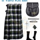 Highland Traditional Dress Gordon Tartan 8 yard Kilts For Men's Highland Traditional Dress Gordon Tartan 8 yard Kilts For Men's