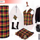 Traditional 8 yard Buchanan Tartan kilt - Men's Scottish Highland kilts & Accessories