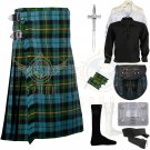 Men's Scottish Traditional 8 yard Gunn Ancient Tartan kilt - Sporran Shirt Pin Socks Belt Men's Scottish Traditional 8 yard Gunn Ancient Tartan kilt - Sporran Shirt Pin Socks Belt