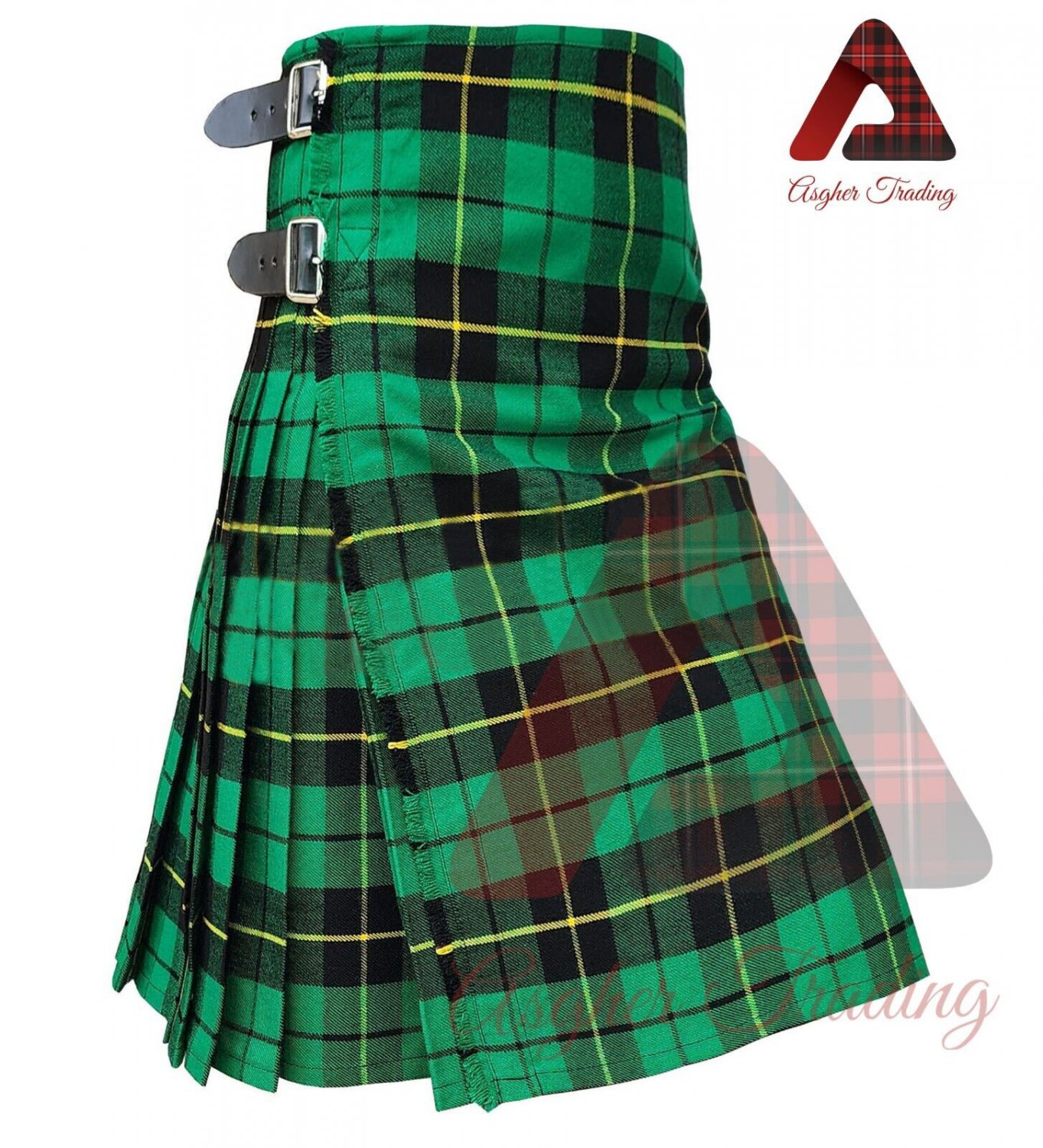 Scottish Handmade Traditional Wallace Hunting Tartan 8Yard Kilt Custom Size Kilt