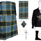 Scottish Traditional Highland Handmade Men's 8 YARD Anderson TARTAN KILT and accessories Scottish Traditional Highland Handmade Men's 8 YARD Anderson TARTAN KILT and accessories