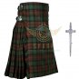 Scottish Men's 8 Yard Kilts 13oz, Casual Kilt, Various Brown Watch Tartan & KILT Pin