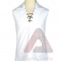 Men's Scottish Jacobite Ghillie Kilt White Shirt Small To 6XL 100 % Cotton Kilt Shirts