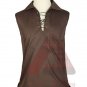 Men's Scottish Jacobite Ghillie Kilt Brown Shirt Small To 6XL 100 % Cotton Kilt Shirts