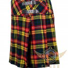 Scottish Acrylic Buchanan Tartan Ladies Skirt for women Knee Length Tartan Pleated Kilts