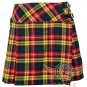 Scottish Acrylic Buchanan Tartan Ladies Skirt for women Knee Length Tartan Pleated Kilts