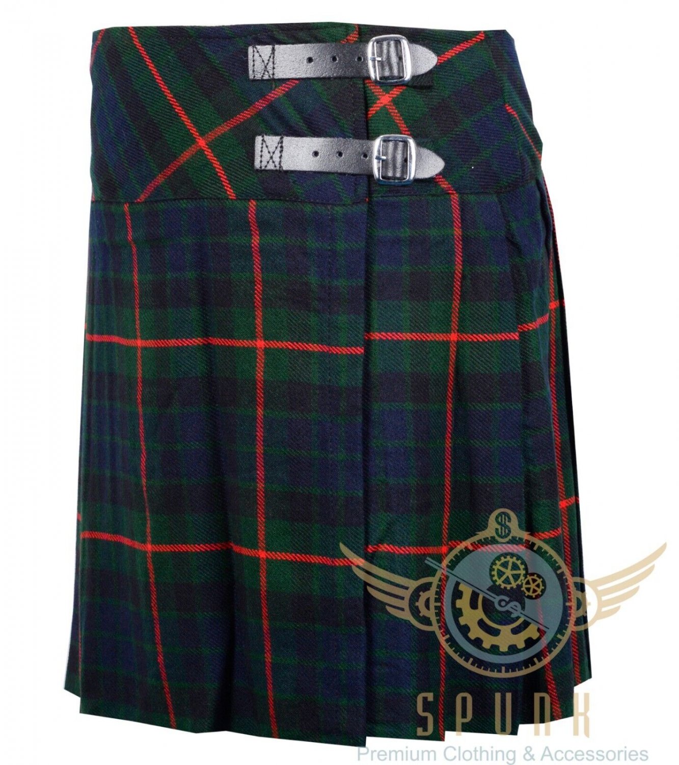 Scottish Acrylic Gunn Tartan Ladies Skirt for women Knee Length Tartan Pleated Kilts