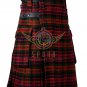 Men's Scottish Utility kilts Two Side Pockets Fashion Multi Colors Clan MacDonald Tartan