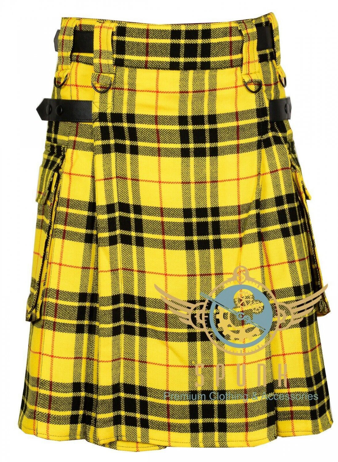 Men's Scottish Utility kilts Two Side Pockets Fashion Multi Colors Clan Macleod of Lewis Tartan