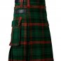 Men's Scottish Utility kilts Two Side Pockets Fashion Multi Colors Clan Ross Hunting Modern Tartan