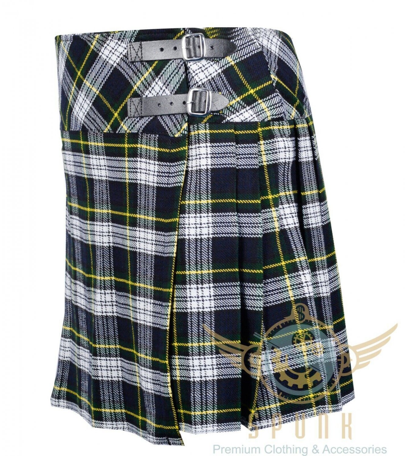 Scottish Ladies Mini Dress Gordon Tartan- Girls Skirt - Sash - Tam O 'Shanter Hat