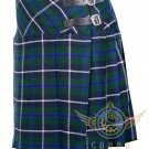 Scottish Ladies Mini Blue Douglas Tartan- Girls Skirt - Sash - Tam O 'Shanter Hat