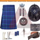 Scottish Traditional Spirit of Scotland Tartan 8 Yard kilt outfit for men Kilt & accessories