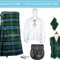 Scottish Traditional Handmade Men's Campbell Ancient Tartan 8 Yard KILT & Accessories