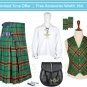 Scottish Traditional Handmade Men's Tara Murphy Tartan 8 Yard KILT & Accessories
