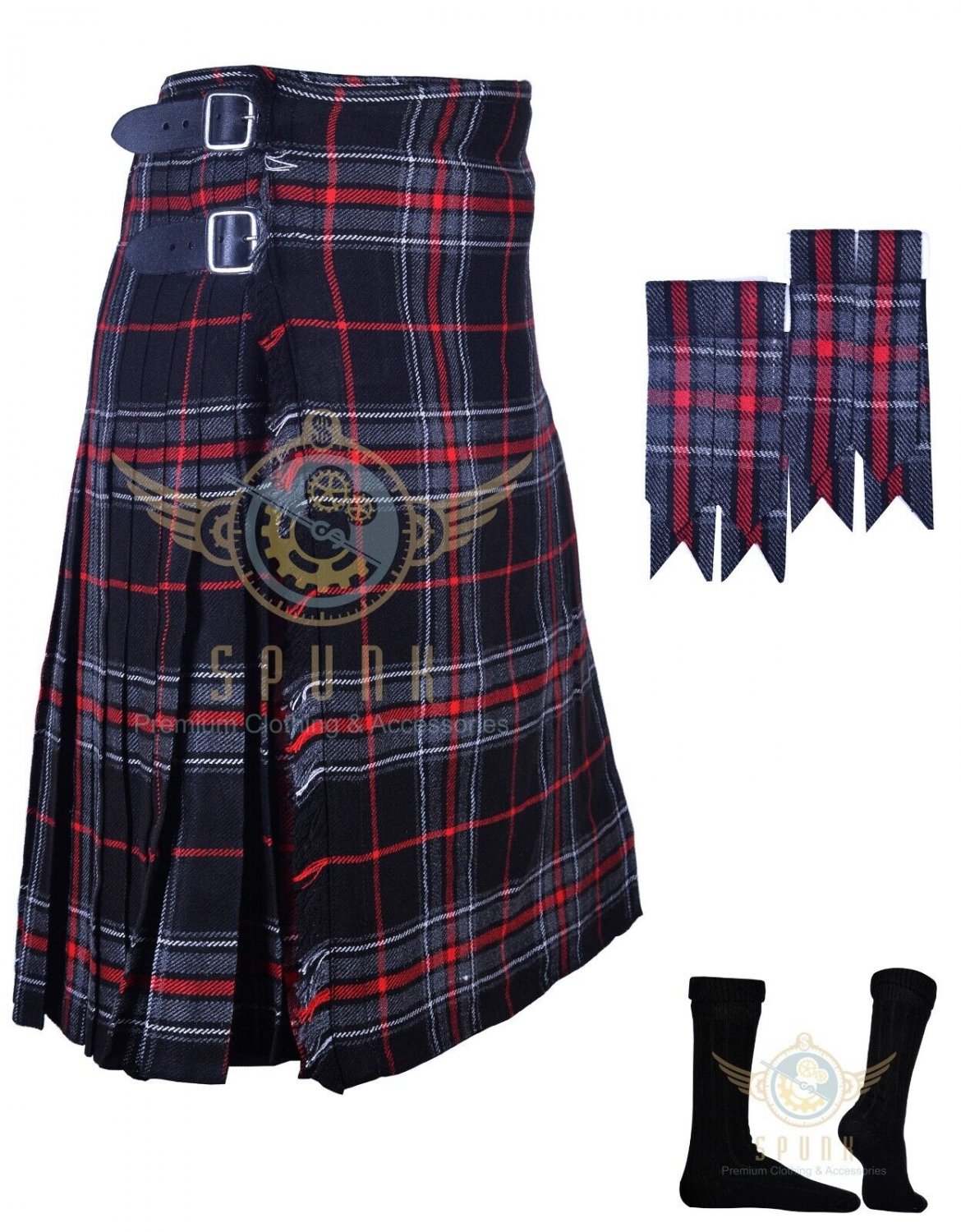 Scottish Men's Traditional 8 Yard Kilt Spirit of Bruce Tartan KILTS ...