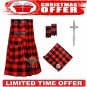 Men's Scottish MacGregor Rob Roy Tartan Utility Kilt Two Cargo Pockets Kilts Christmas offer