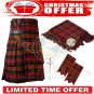 Men's Scottish MacDonald Tartan Utility Kilt Two Cargo Pockets Kilts Christmas offer