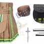 Firefighter Khaki Utility KILT Fireman Tactical Duty Kilts With Leather Belt & Sporran