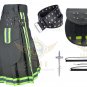 Firefighter Olive Green Utility KILT Fireman Tactical Duty Kilts With Leather Belt & Sporran