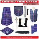 Scottish Traditional Handmade 8 yard 13Oz Masonic Tartan kilt Men's kilt & Accessories