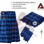 Men's Highlands American Patriot Tartan Utility Kilt With Flyplaid Brooch Pin