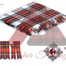 Scottish Traditional Dress Stewart Tartan kilt Fly plaid - kilt Flashes Thistle kilt Pin Brooch